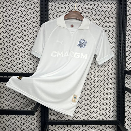 Olympique de Marseille maillot foot 125 ans 2024 2025 OM blanc